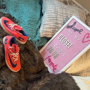 Nike Kids Red and Blue Sneakers